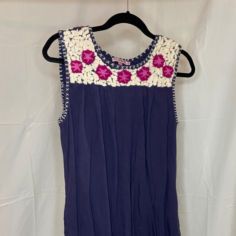 Calypso Sundress with Embroidery Neckline